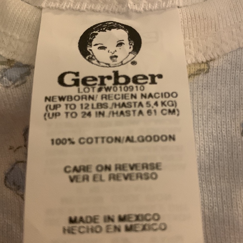 NEW 5 PACK Gerber onesie newborn - Picture 2 of 6